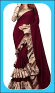 Women Fashion Ruffle Sarees Скриншот 2