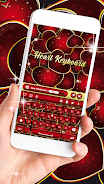 Love - Heart Keyboard Captura de tela 3
