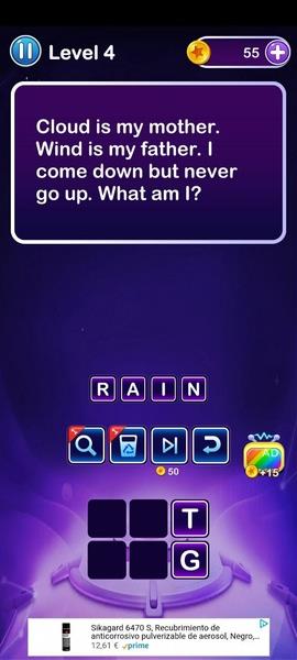 Word Riddles Captura de pantalla 1