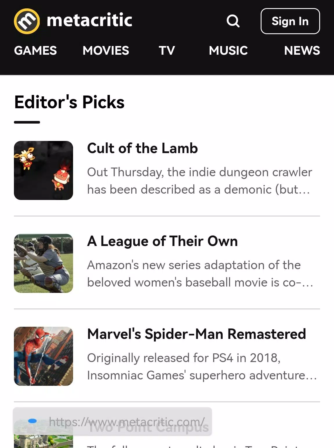 Firefox (Android TV) Screenshot 1