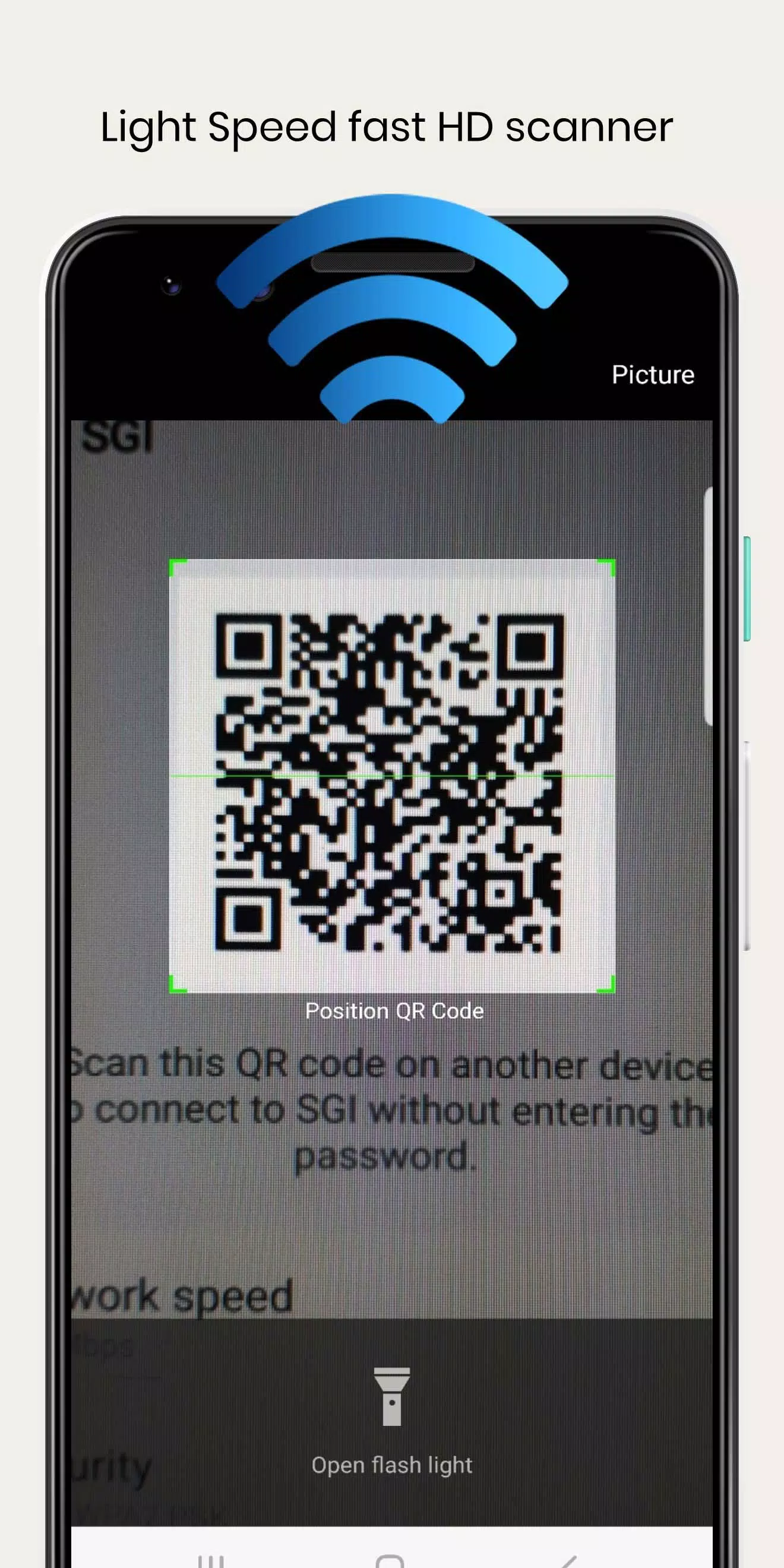 WiFi QrCode Password scanner Screenshot 2
