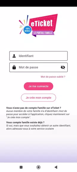 eTicket Famille Capture d'écran 1