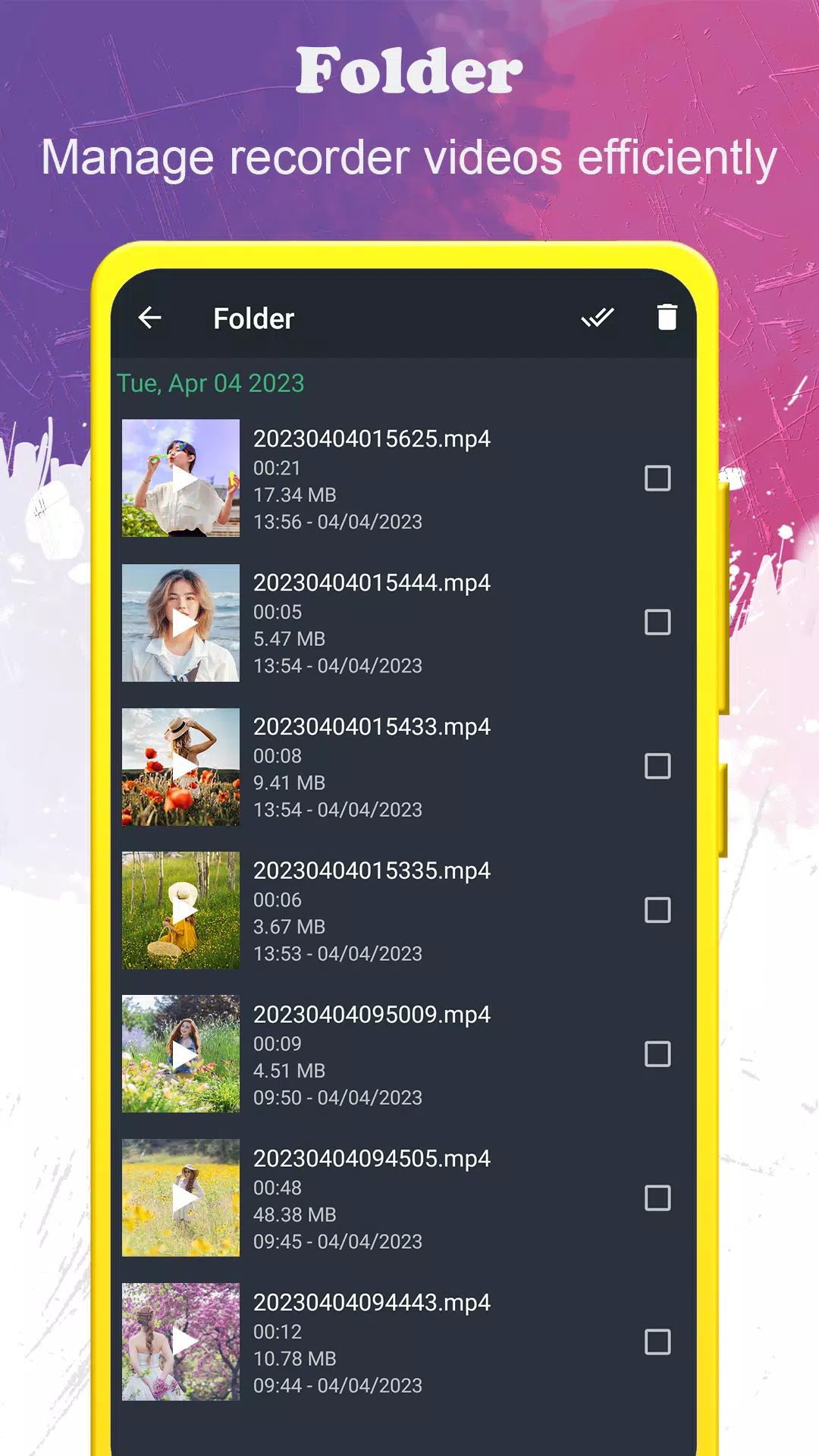 배경 비디오 레코더 스크린샷 3