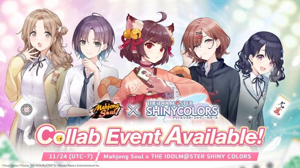 Colaboración Idolm@ster de Mahjong Soul: Four Nuevos personajes