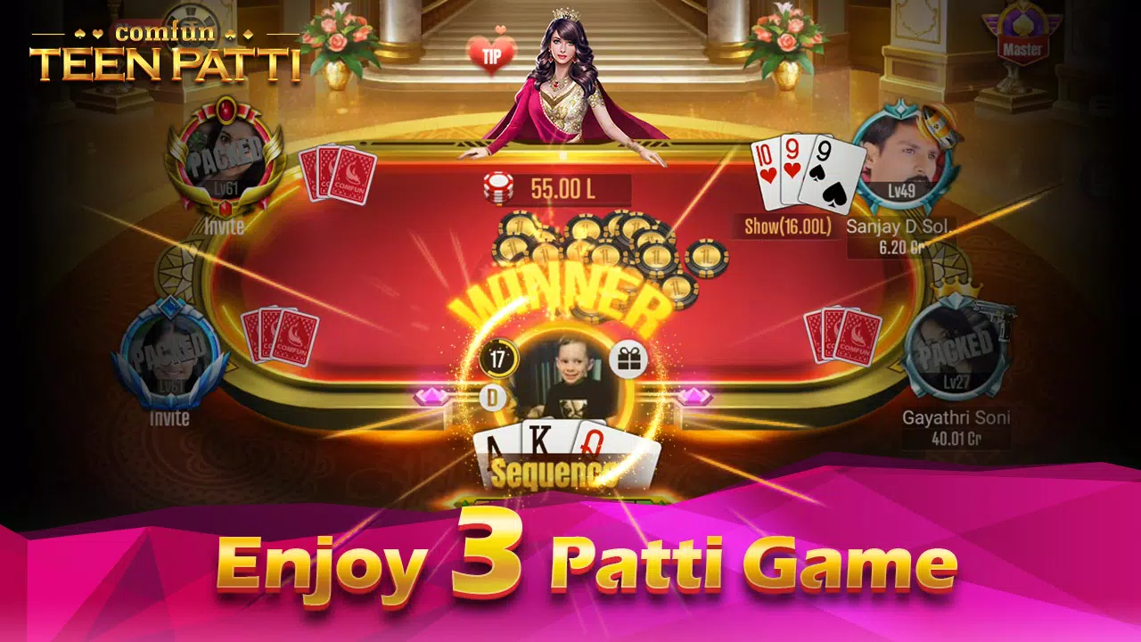 Teen Patti Comfun Card Online Captura de pantalla 4