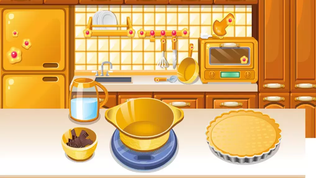 girls cooking games chocolate Captura de pantalla 2