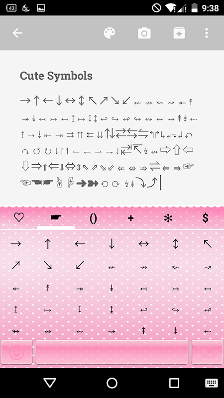 Cute Symbols - Emoji Keyboard♤ 스크린샷 1