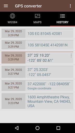 GPS coordinate converter Captura de tela 4