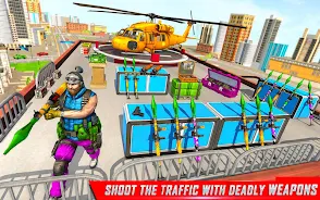 Traffic Car Shooting Games Screenshot 3