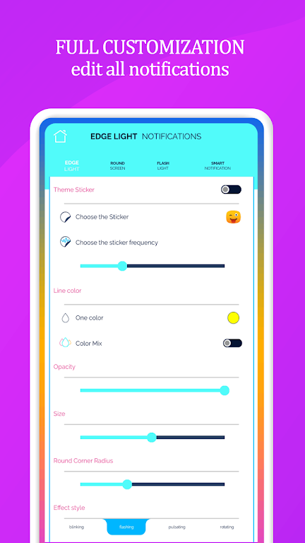 Edge Lighting Notifications Captura de tela 2