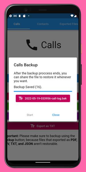 Call Log Backup,Restore & PDF Export应用截图第3张