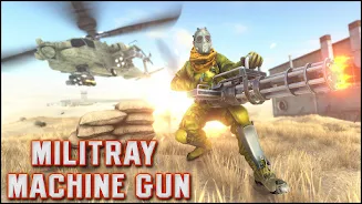 Military Machine Gunner Games Captura de pantalla 2