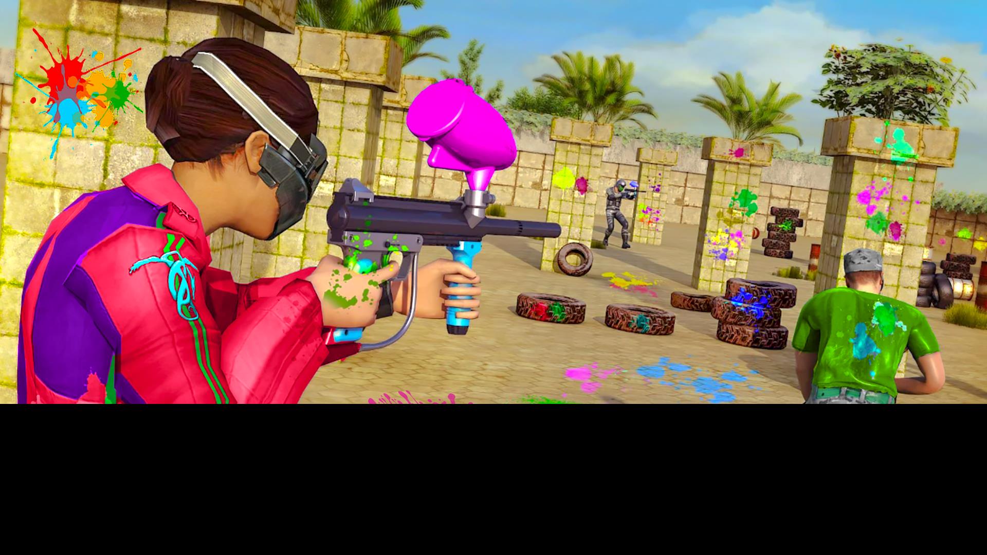 Paintball Shooting Game:3D War Captura de pantalla 2