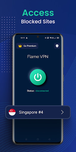 Flame VPN - Fast VPN Proxy स्क्रीनशॉट 1