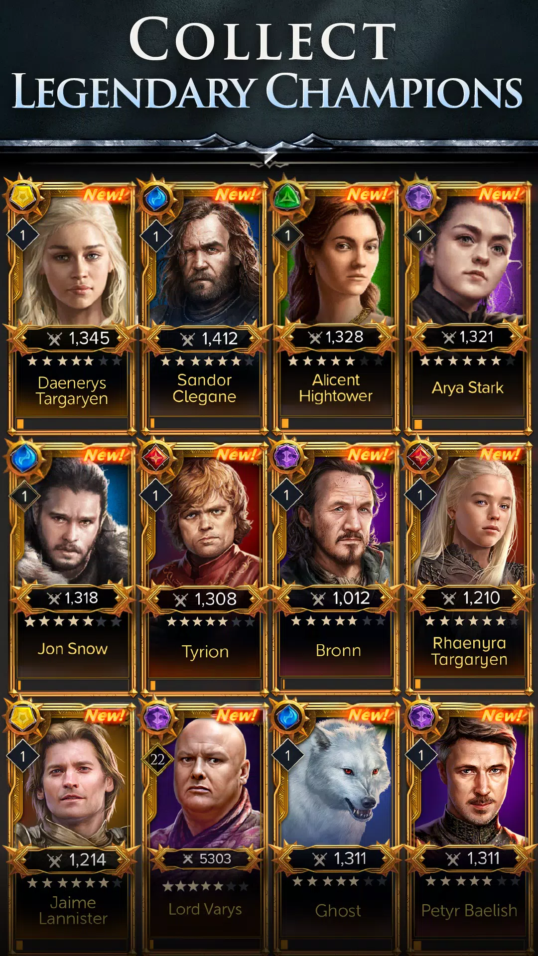 Game of Thrones: Legends RPG 스크린샷 1