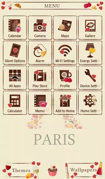 Sweet Paris Theme Captura de pantalla 2