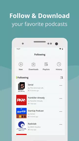 Podcast Player-Podbean Captura de pantalla 4