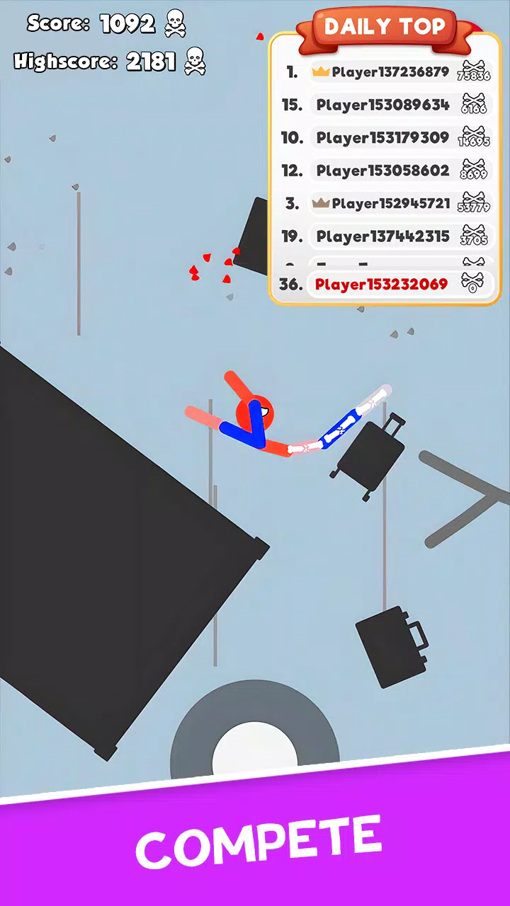 Stickman Broken Bones io Screenshot 2