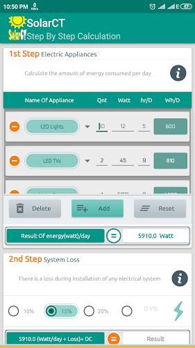 SolarCT - Solar PV Calculator स्क्रीनशॉट 1