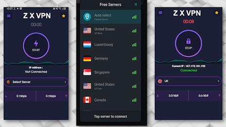 ZX VPN Secure VPN Proxy Скриншот 1