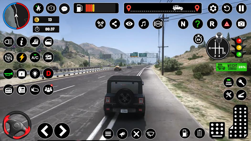 Offroad Jeep Driving & Parking Mod Capture d'écran 1