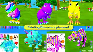 Dinosaur Coloring 3D - AR Cam Capture d'écran 4