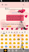 SMS Messages Paris Pink Theme Screenshot 4