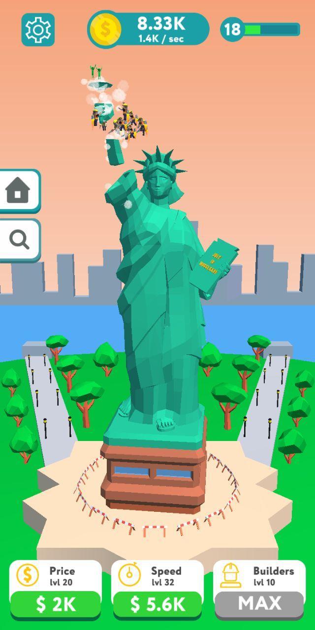 Idle Builders - World Landmark Captura de tela 1