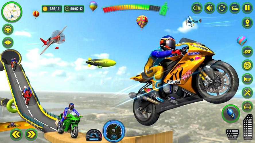 Mega Ramp Stunts Bike Games 3d 스크린샷 2