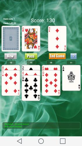 21 Solitaire Game Screenshot 1