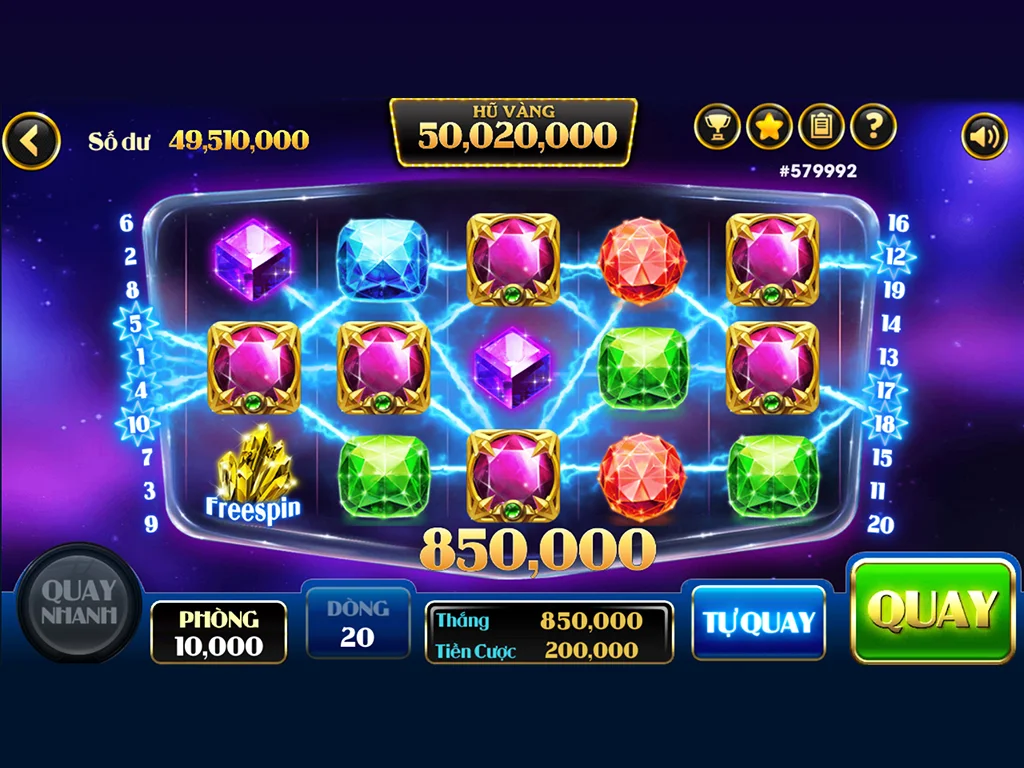 Siêu Hũ Nổ - Gem Nổ Hũ应用截图第2张