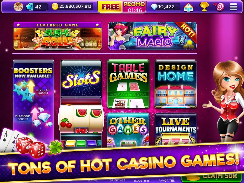 Glamour Casino - Home Designer Slots 스크린샷 1