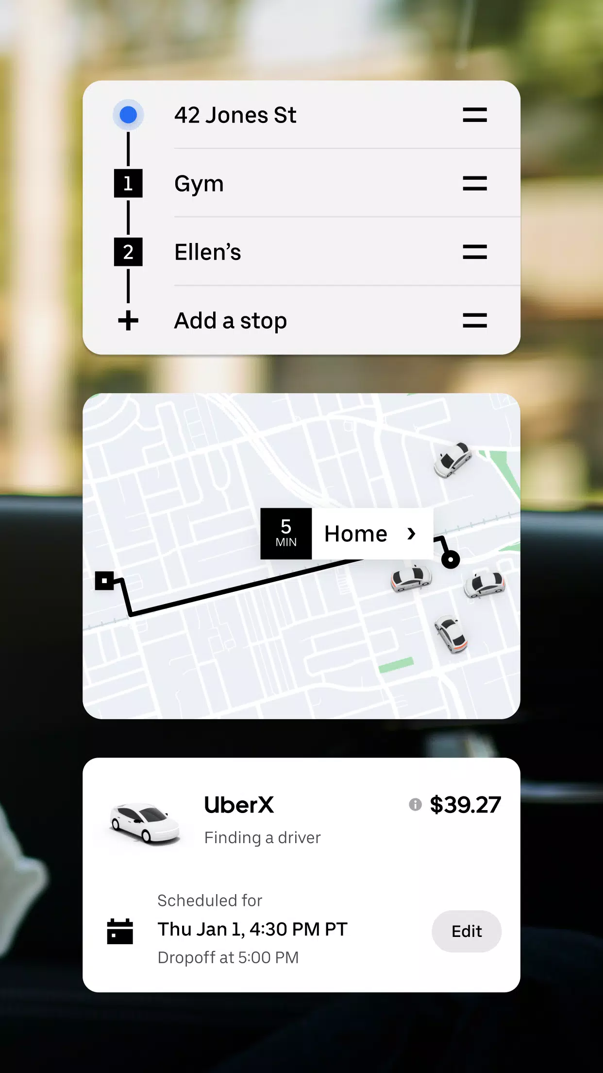Uber - Eine Fahrt bestellen Screenshot 2