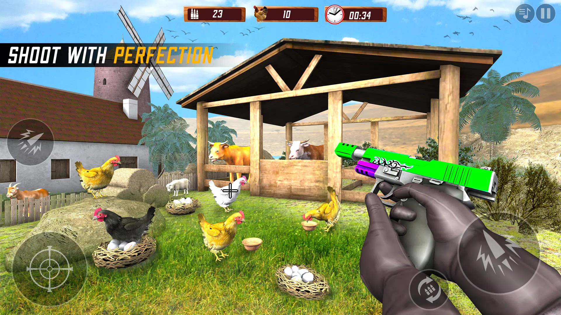 Chicken Shooting 3D Hunt Games Screenshot 1