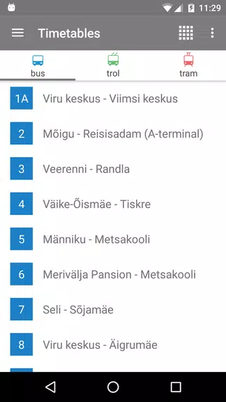 Tallinn Transport - timetables Screenshot 1