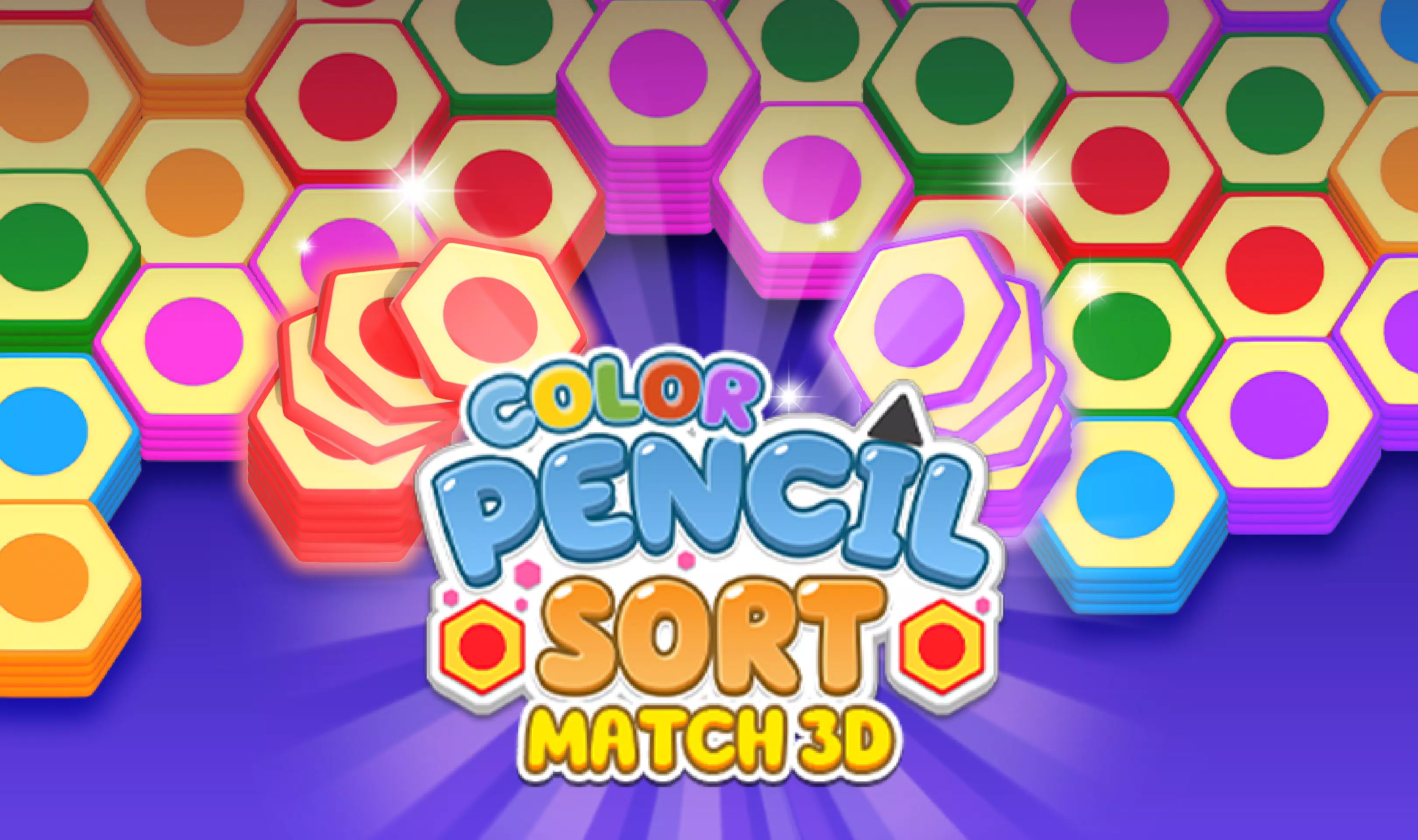 Color Pencil Sort - Match 3D Скриншот 1