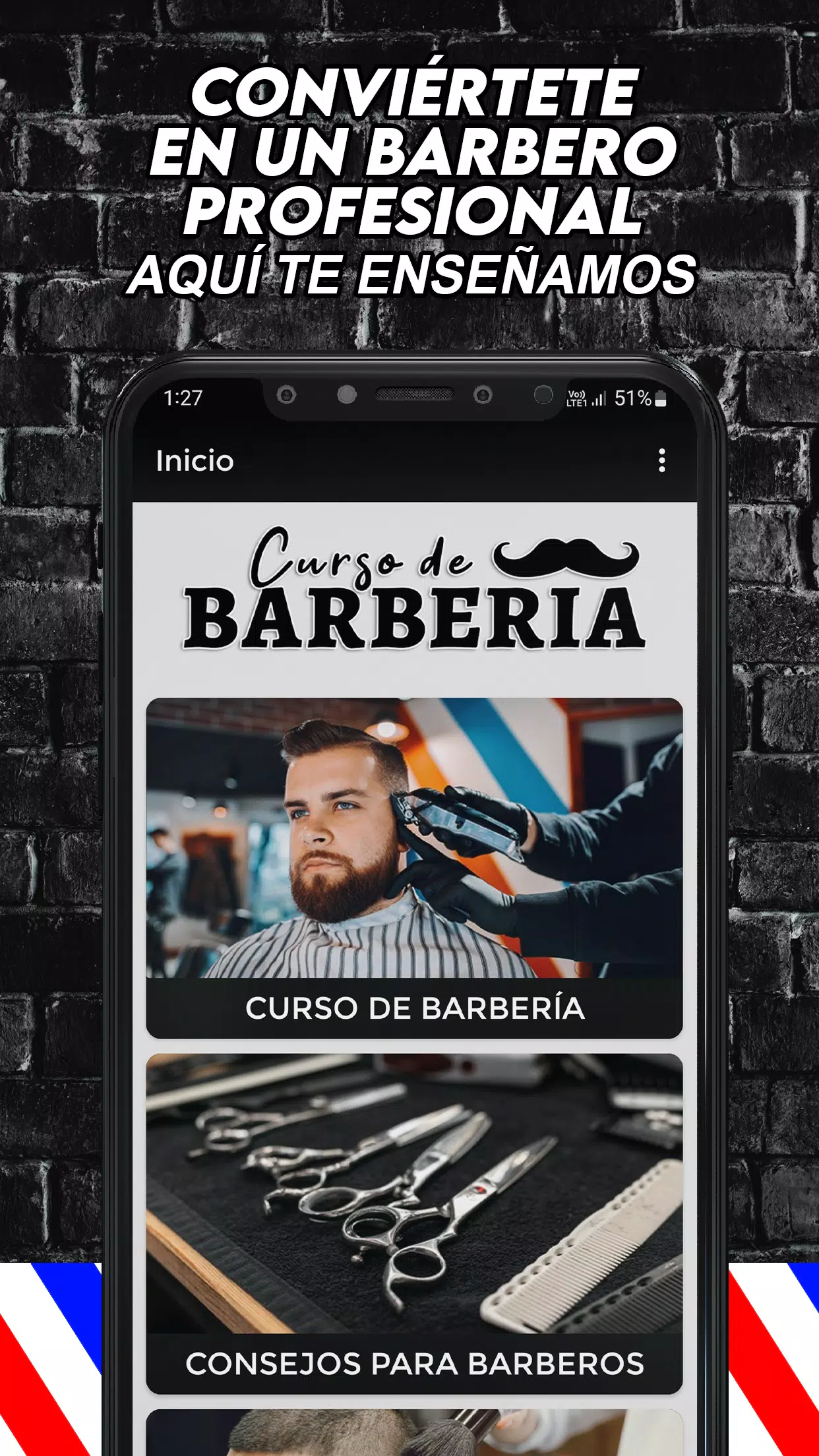 Curso de Barberia y Peluquería應用截圖第1張