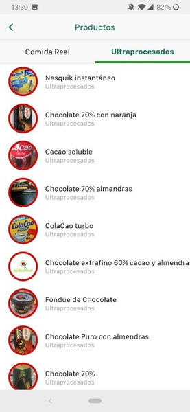 MyRealFood: Escáner y recetas Screenshot 1