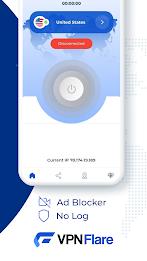 VPN FLARE - SECURE & FAST VPN Screenshot 2