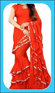 Women Fashion Ruffle Sarees Скриншот 3