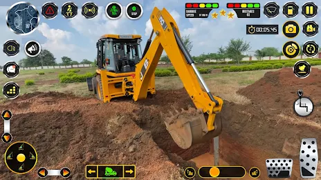 Snow Excavator Construction 3D Скриншот 1