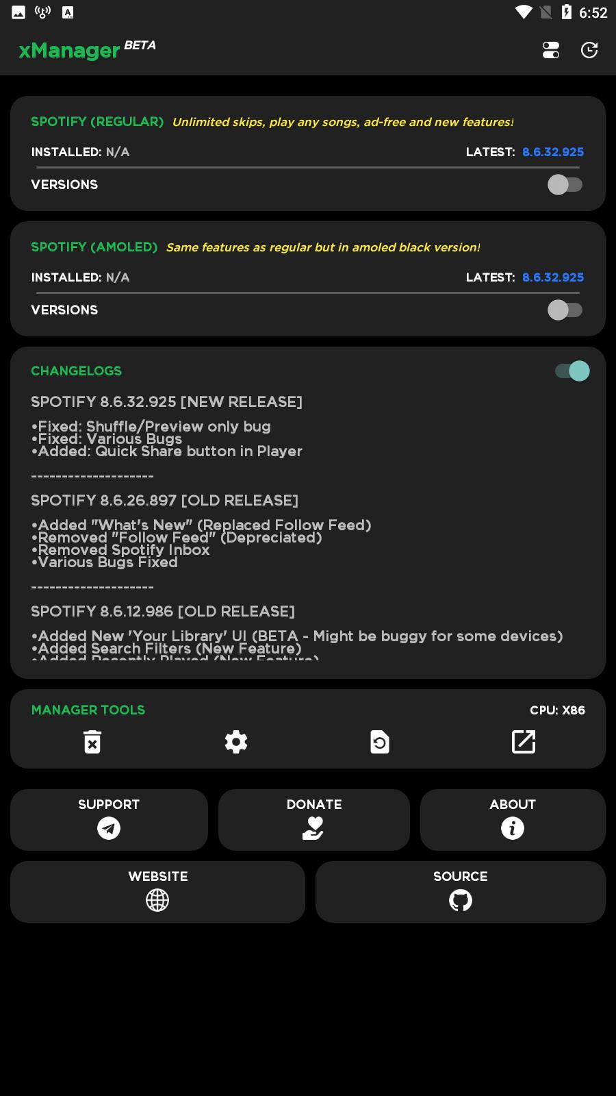 xManager For Spotify スクリーンショット 4