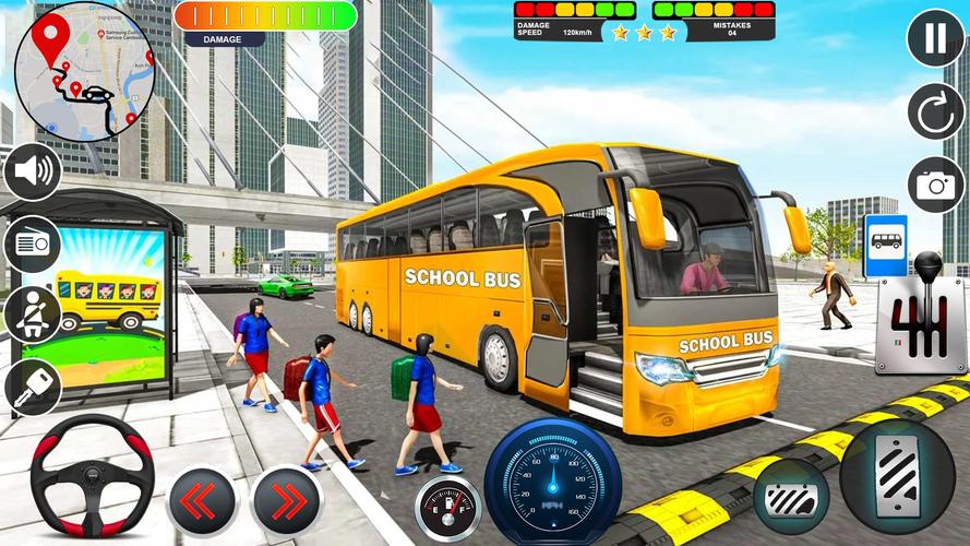 School Bus Simulator Bus Games स्क्रीनशॉट 3