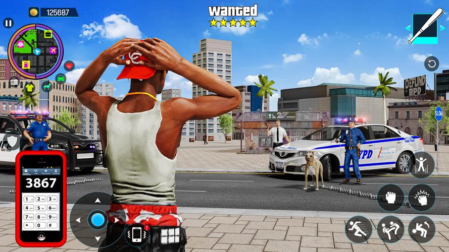 Gangster Mafia City Crime Game Скриншот 1