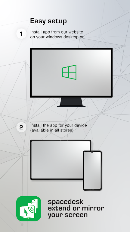 spacedesk - USB Display for PC スクリーンショット 1