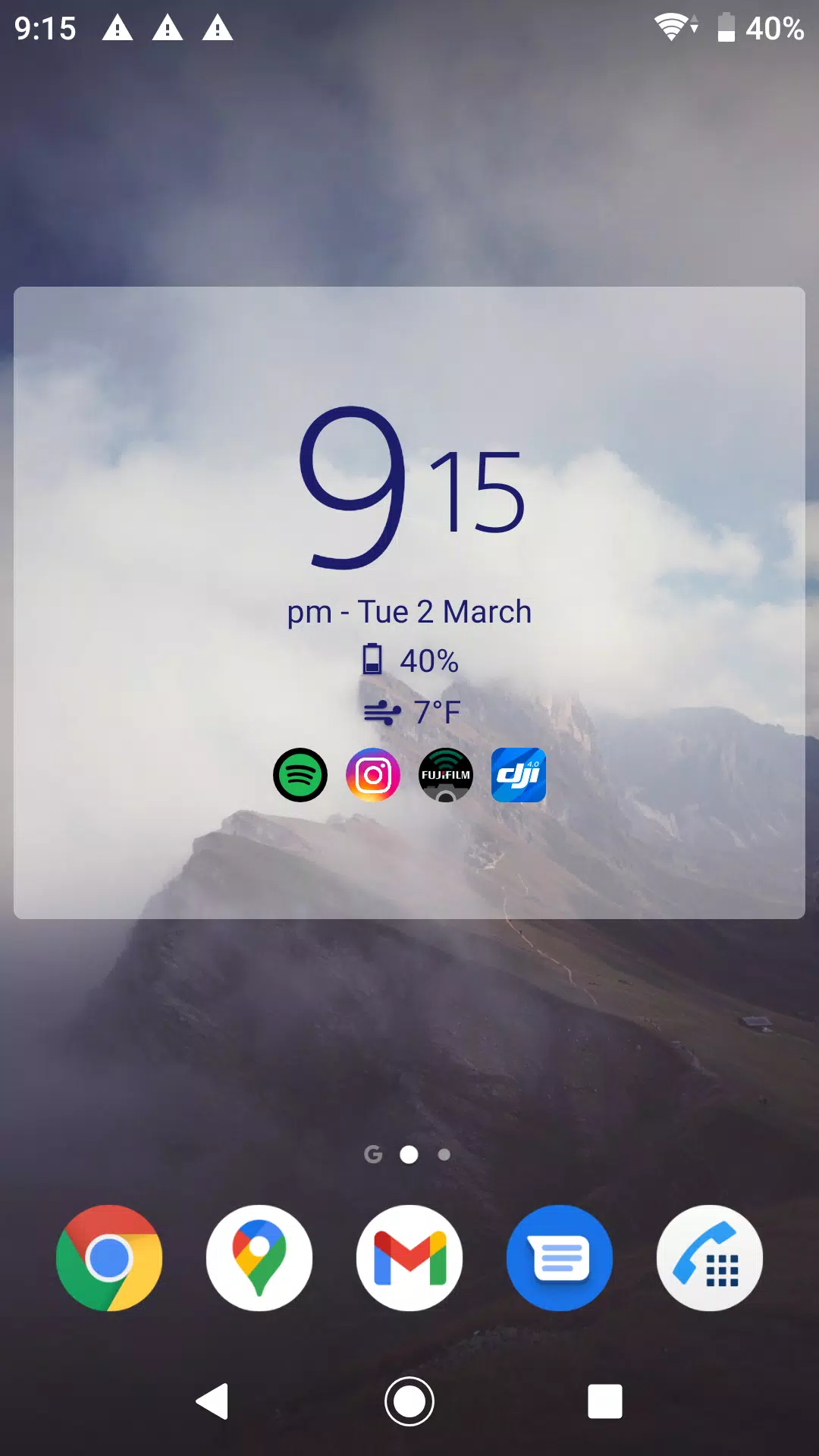 Digital Clock & Weather Widget Captura de pantalla 2