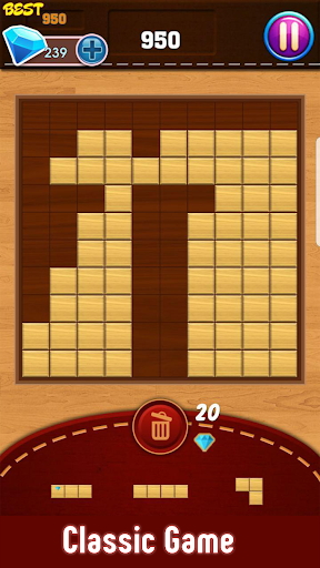 Block Puzzle : Classic Wood Capture d'écran 2