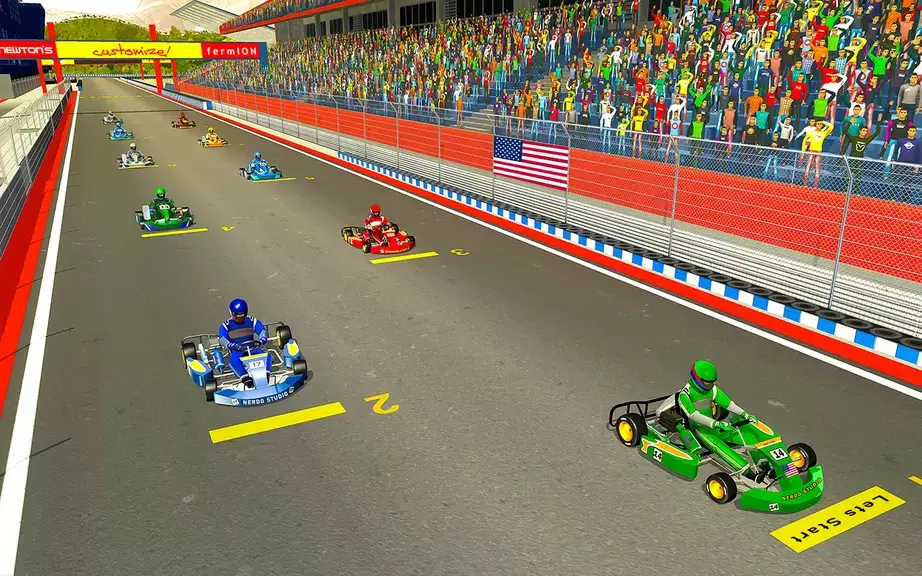 Go Kart Racing Games 3D Stunt 스크린샷 4