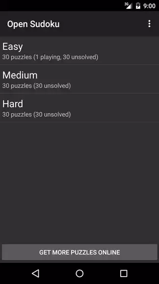 Open Sudoku स्क्रीनशॉट 1