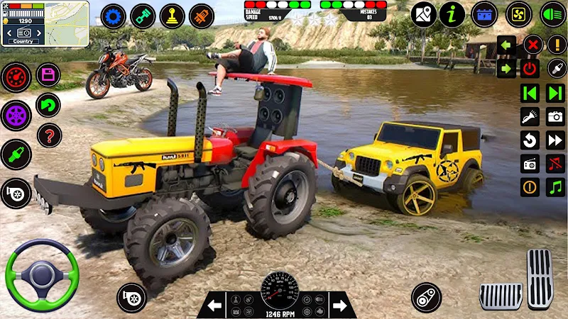 Tractor Driving Tractor Games स्क्रीनशॉट 3